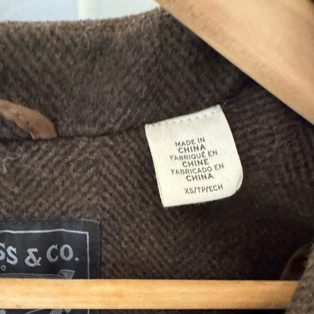 Levi Strauss brown wool blend oversized overcoat - Picture 2 of 9